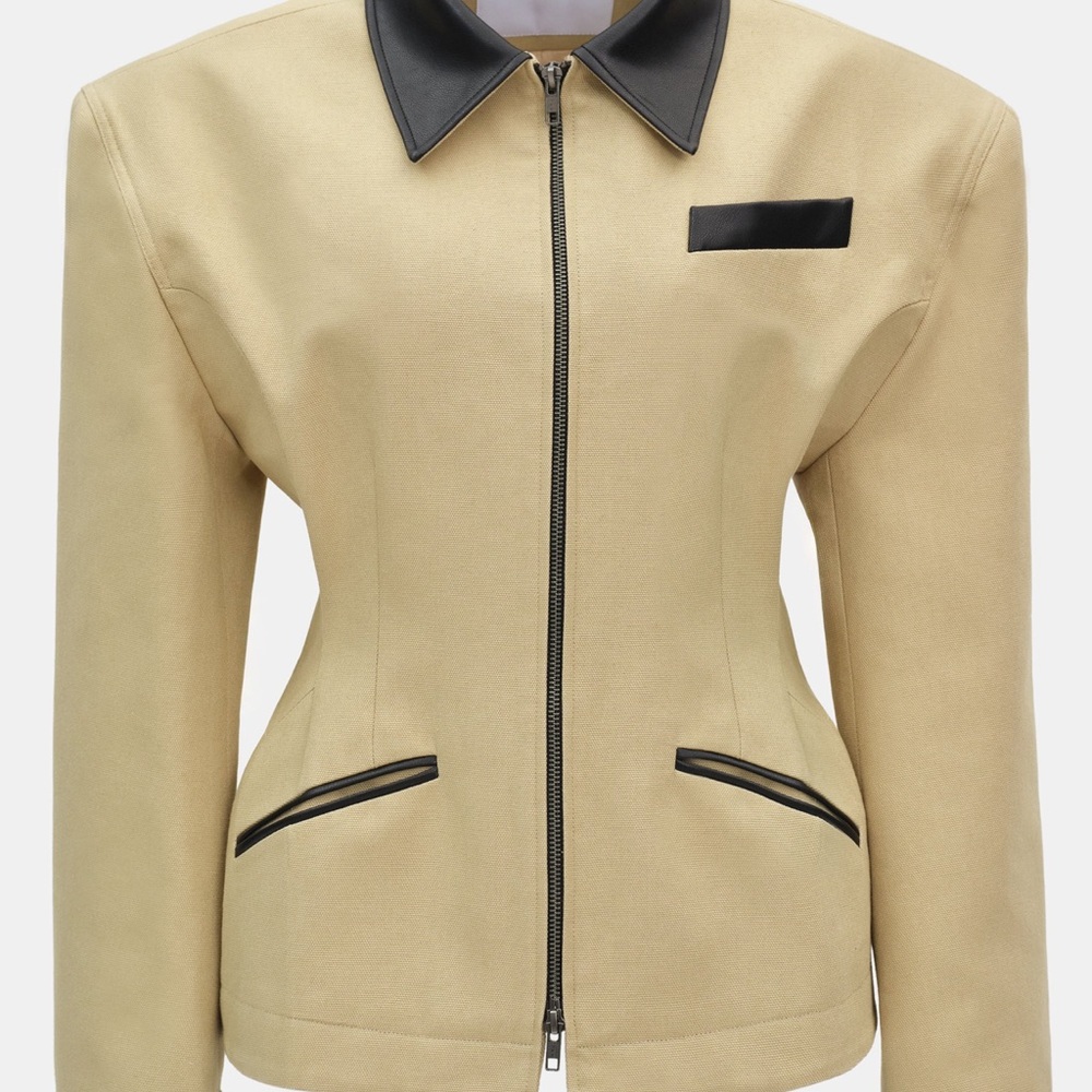 SOURCE UNKNOWN Hourglass Canvas Work Jacket NWT N… - image 4